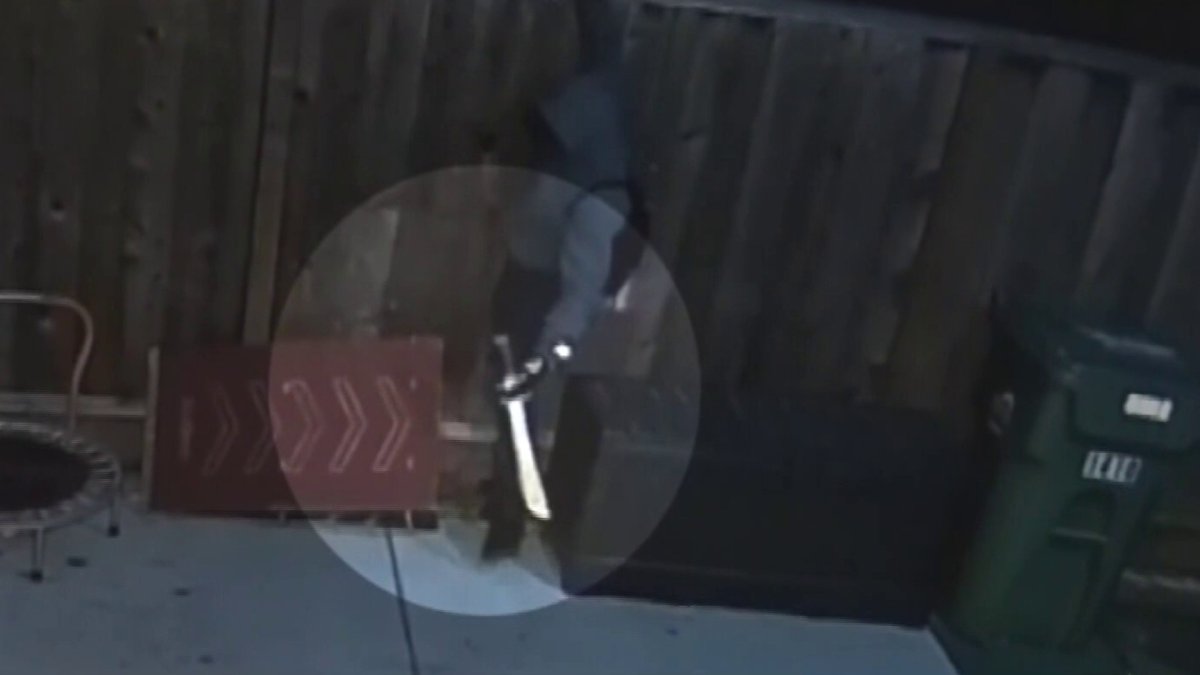 Man carrying large machete spotted in San Jose driveway – NBC Bay Area