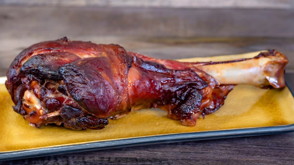 Turkey leg at Edelweiss Snacks, Disneyand Parks, California. Edelweiss Snacks