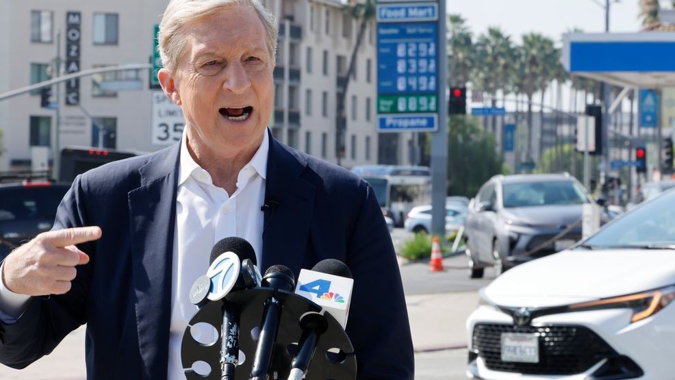 California governor’s race remains wide open as Steyer pours $115M into campaign. (Photo by Mario Tama/Getty Images)