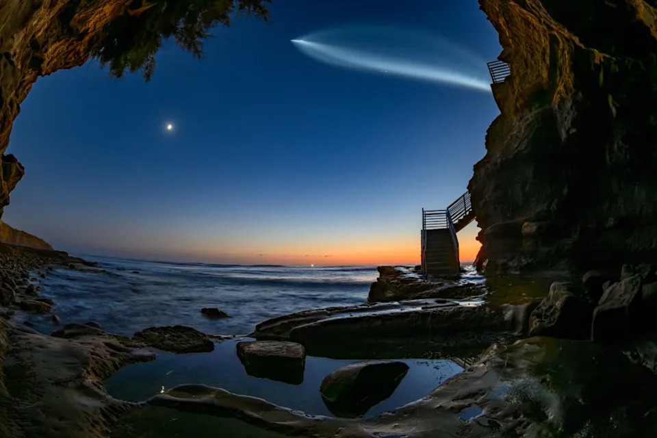 SpaceX rocket launch seen across San Diego County (PHOTO: Chris Mannerino)