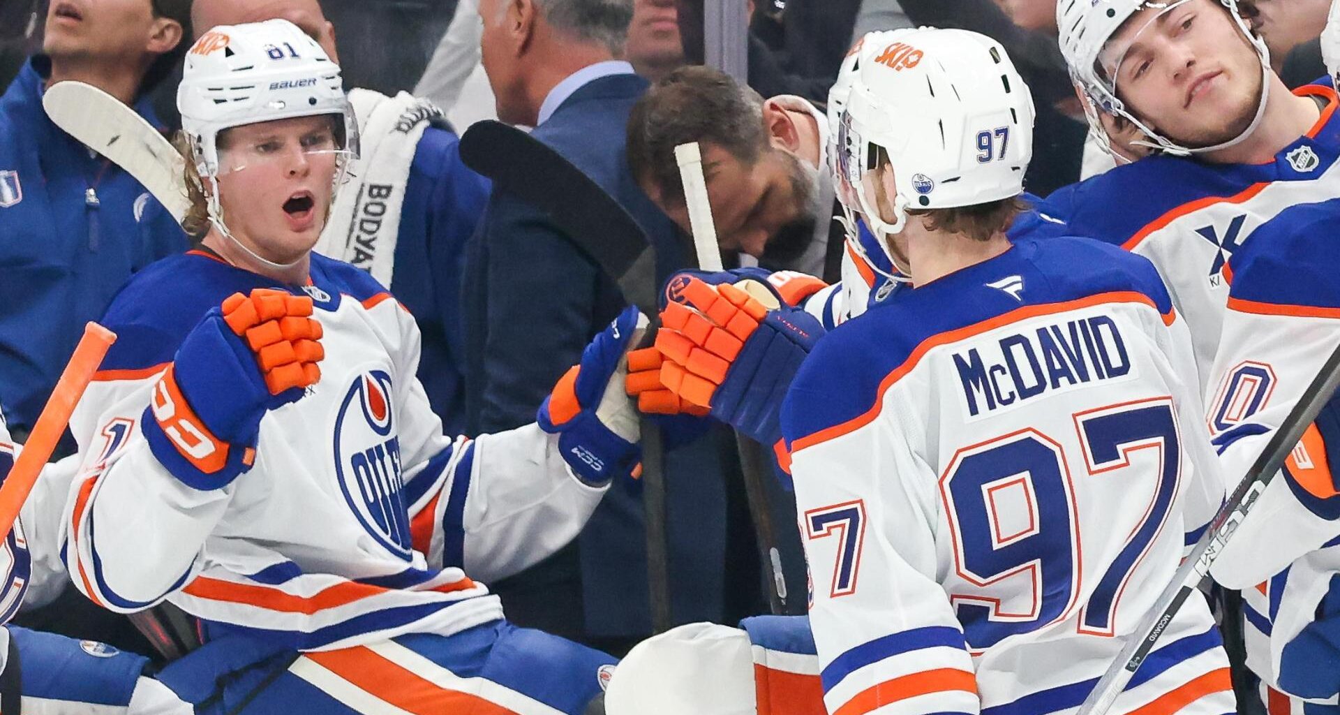 Ducks blast Oilers 7-4 in Game 3 in Anaheim's first home playoff game in 8 years