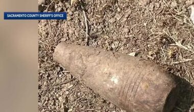 Live mortar round found in Sacramento yard prompts Air Force response