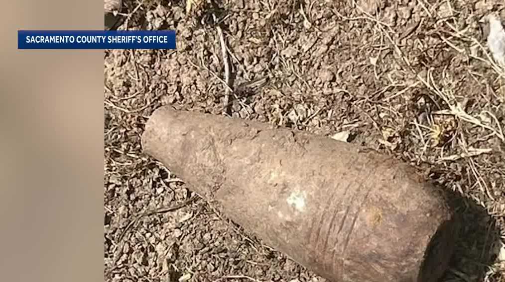 Live mortar round found in Sacramento yard prompts Air Force response