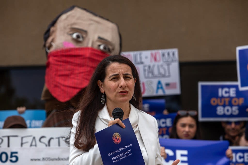 California State Senator Monique Limon in June 2025 in Ventura. AFP via Getty Images