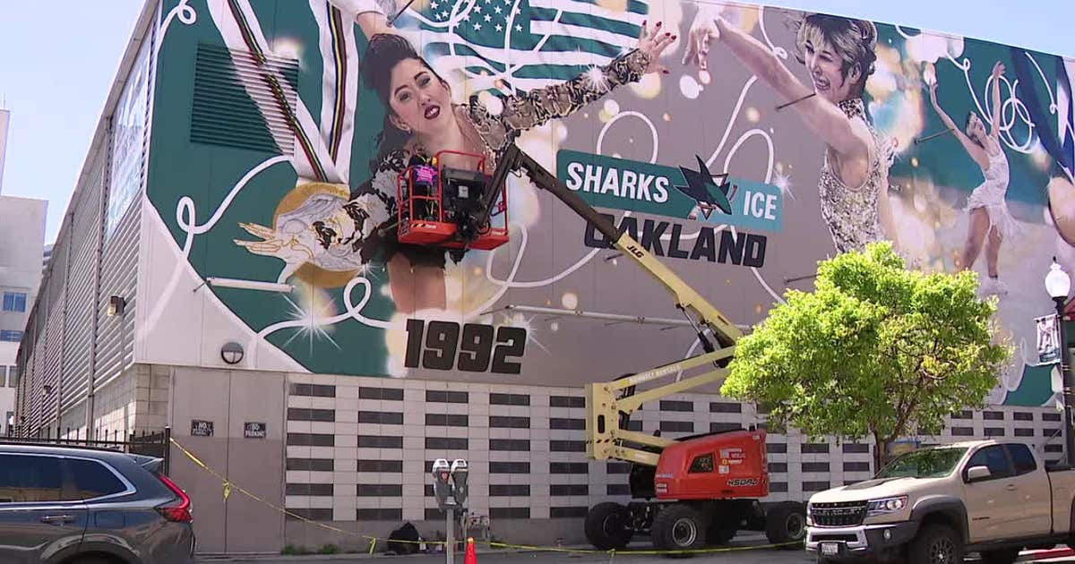 Oakland Ice Center mural honors Olympic skaters Alysa Liu, Kristi Yamaguchi