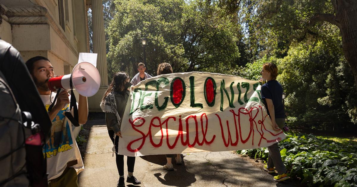 Master of Social Welfare students protest student, faculty layoffs | Campus