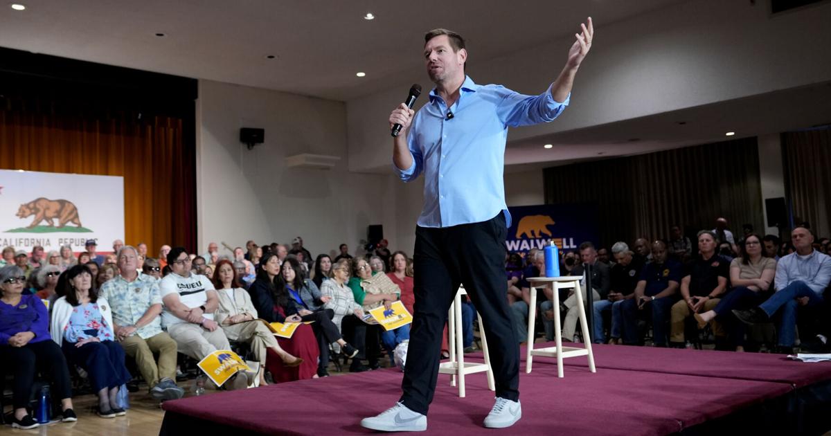 Congressman Eric Swalwell exits California governor's race after assault allegations as rivals seek his supporters | National News