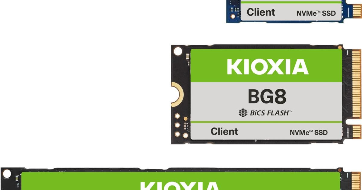 KIOXIA Introduces New Mainstream BG8 Series SSDs for PC OEMs | News