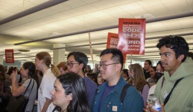 CSUF students impacted by cuts to IRA funding protest at academic senate | News