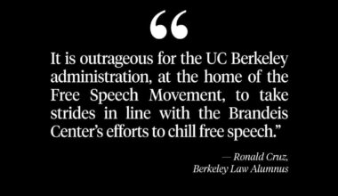 UC Berkeley’s settlement with the Brandeis Center threatens free speech | Op-Eds