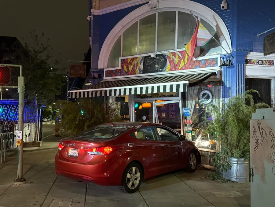 A car crashed into Tay Ho Vietnamese restaurant in Oakland around 4:30 a.m. Wednesday. (Photo: GoFundMe)