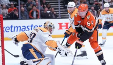 Justus Annunen stops 43 shots for 3rd career shutout in Predators' win over Ducks