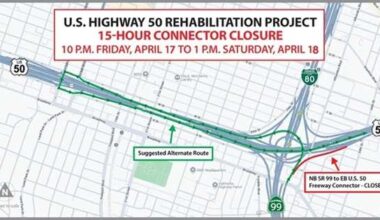 15-hour Sacramento connector closure begins Friday for Fix-50 project