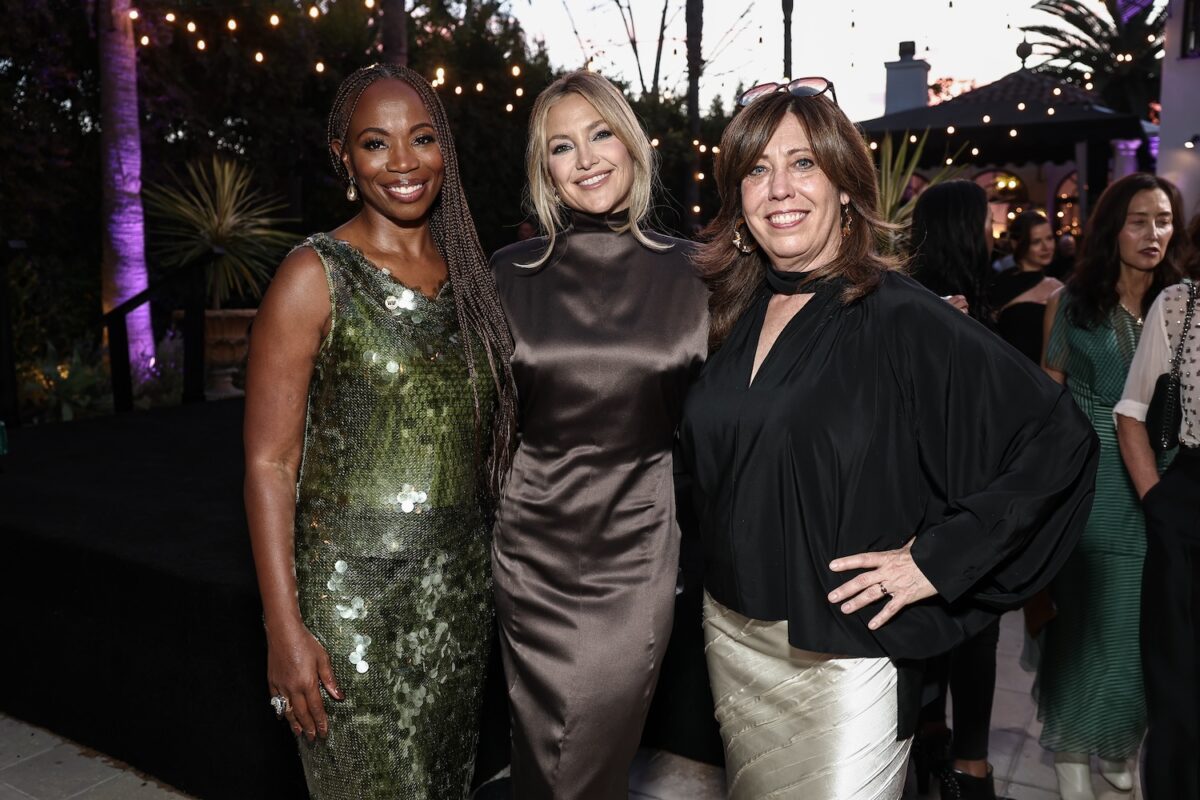 Syrinthia Studer, Kate Hudson and Kirsten Schaffer