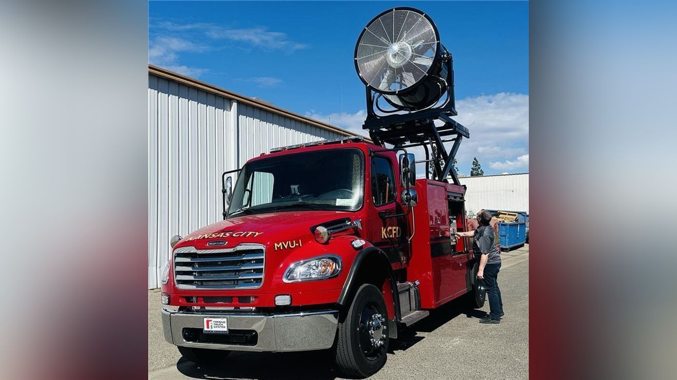 Fresno-built mobile ventilation firetruck rolls out for Kansas City