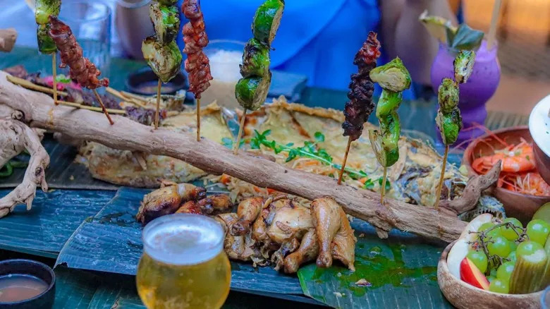 assorted foods on a table at Abacá