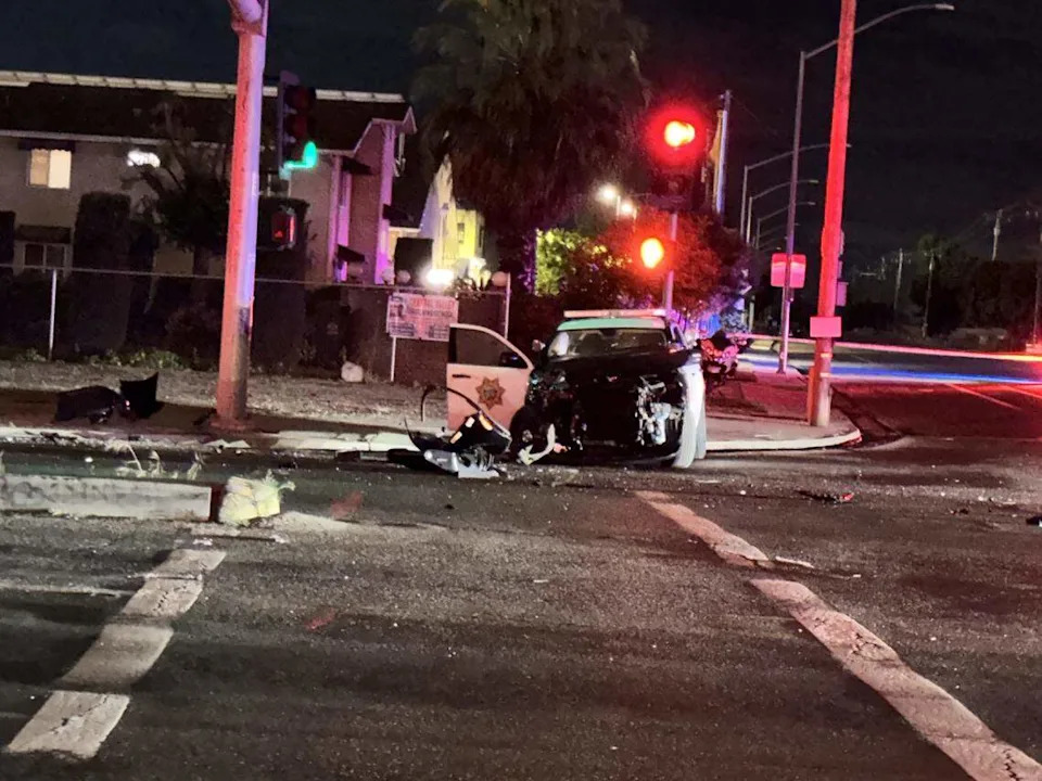 Fresno police were pursuing an attempted murder suspect from Los Angeles County prior to the crash.