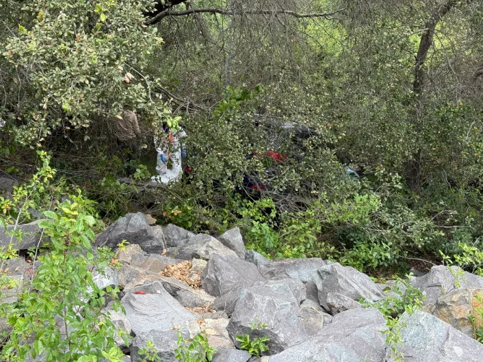 First responders and Hazmat teams in San Diego were busy pulling a car from a creek and cleaning fuel and oil from the water Sunday morning (FOX 5/KUSI) 