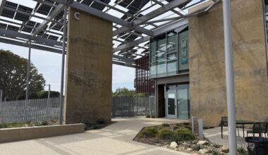 Malibu High School's new campus opened last fall, and it includes many of the new sustainability requirements in the updated California code.
