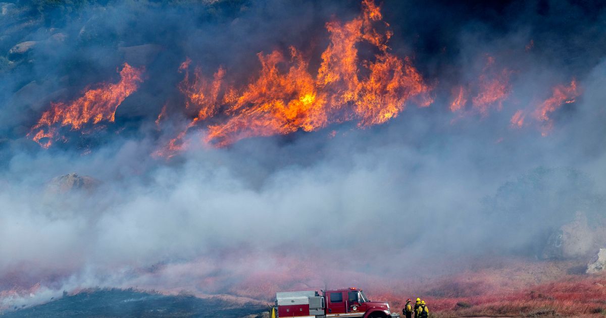 Springs Fire in southern California reaches 45% containment as evacuations continue :: WRAL.com