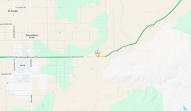 A big rig overturned in Kern County on Thursday, April 30, 2026, forcing a full closure of Highway 223 with detours in place and no estimated time for reopening. (CalTrans)