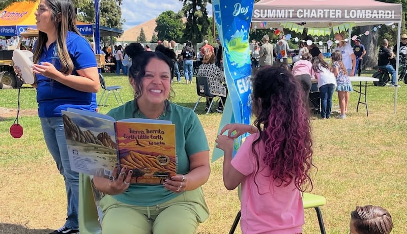 Families read together at the Porterville Celebrates Reading 25th anniversary event in Porterville, California, Saturday, April 11, 2026.