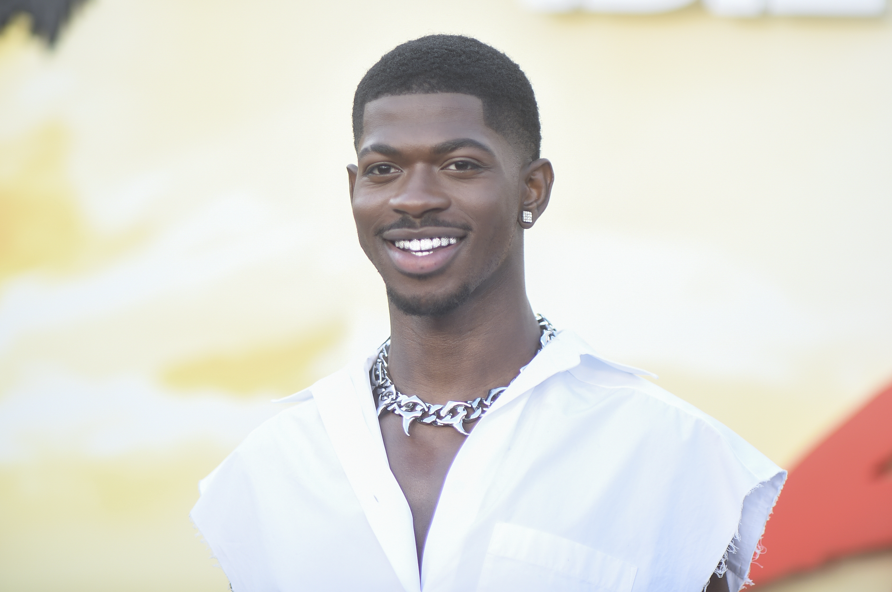 Lil Nas X arrives at the premiere of “Beverly Hills...