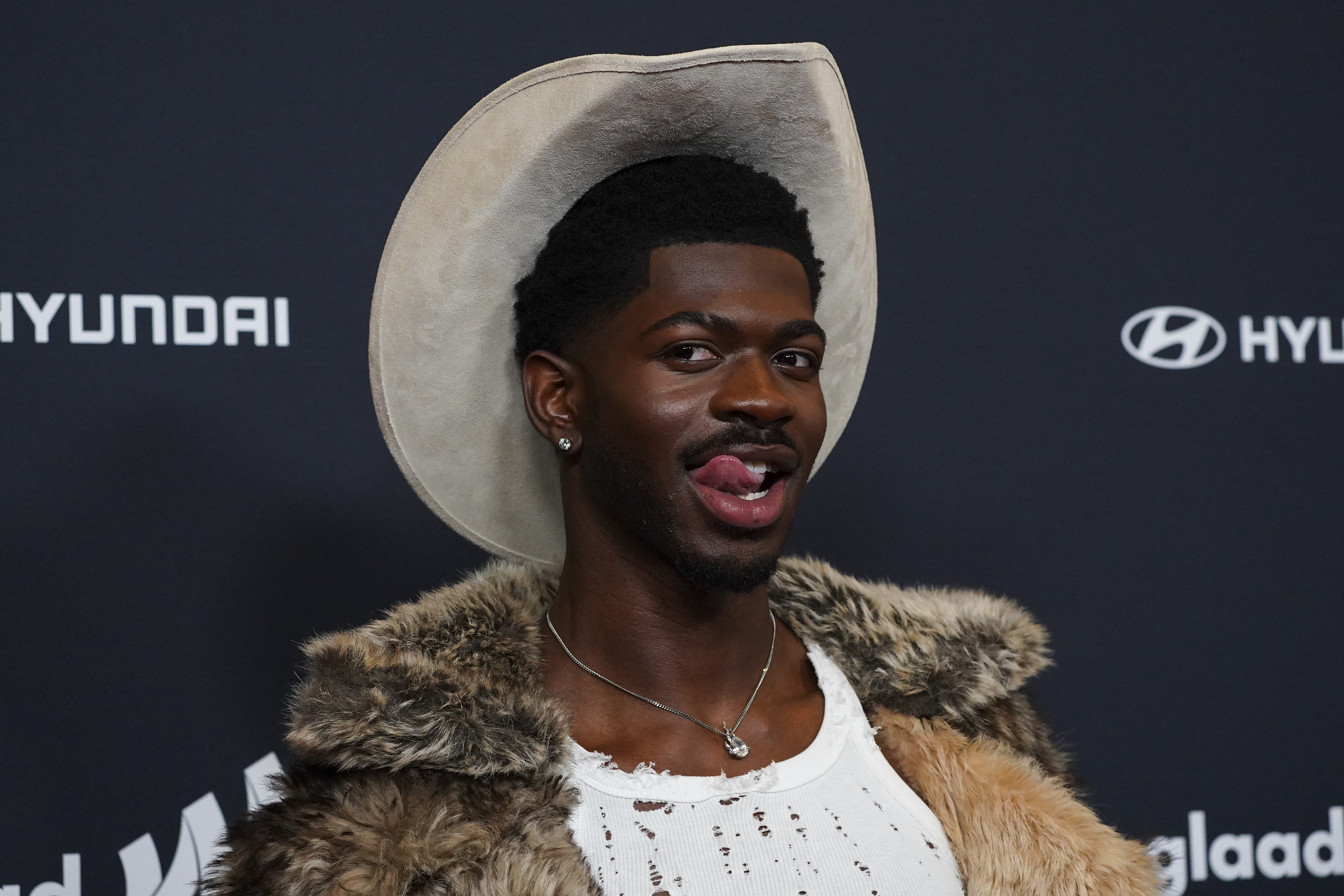 Lil Nas X arrives at the 36th annual GLAAD Media...