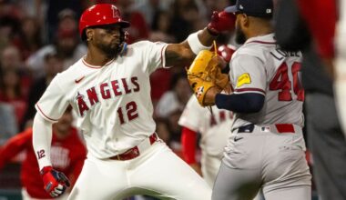 Brawl between Atlanta Braves and Los Angeles Angels – NBC 7 San Diego