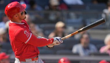 San Diego has won eight in a row, the best active streak in the majors; Trout hit five homes in four-game series in the Bronx