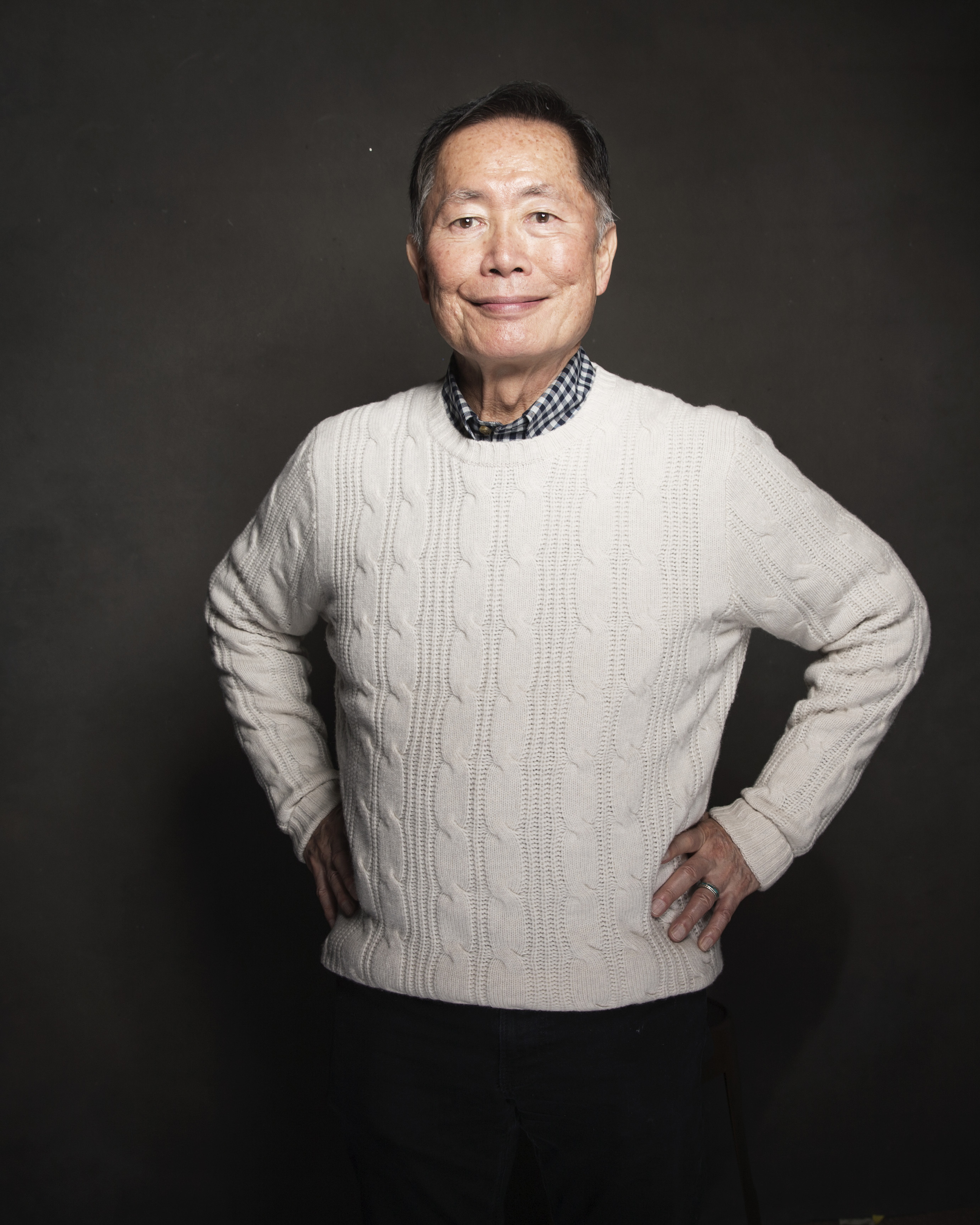 George Takei poses for a portrait at The Collective and...