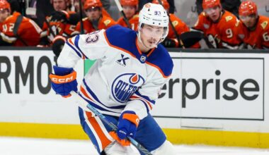 Edmonton Oilers lead Anaheim Ducks after first period in Game 4 of first-round playoff series