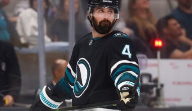 San Jose Sharks' Macklin Celebrini praises Nick Leddy amid playoff push