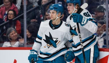 San Jose Sharks beat Winnipeg Jets as Macklin Celebrini breaks record