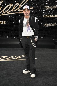 AJ McLean at the "Michael" Los Angeles Premiere held at The Dolby Theatre on April 20, 2026 in Los Angeles, California.
