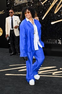 Raven-Symoné at the "Michael" Los Angeles Premiere held at The Dolby Theatre on April 20, 2026 in Los Angeles, California.