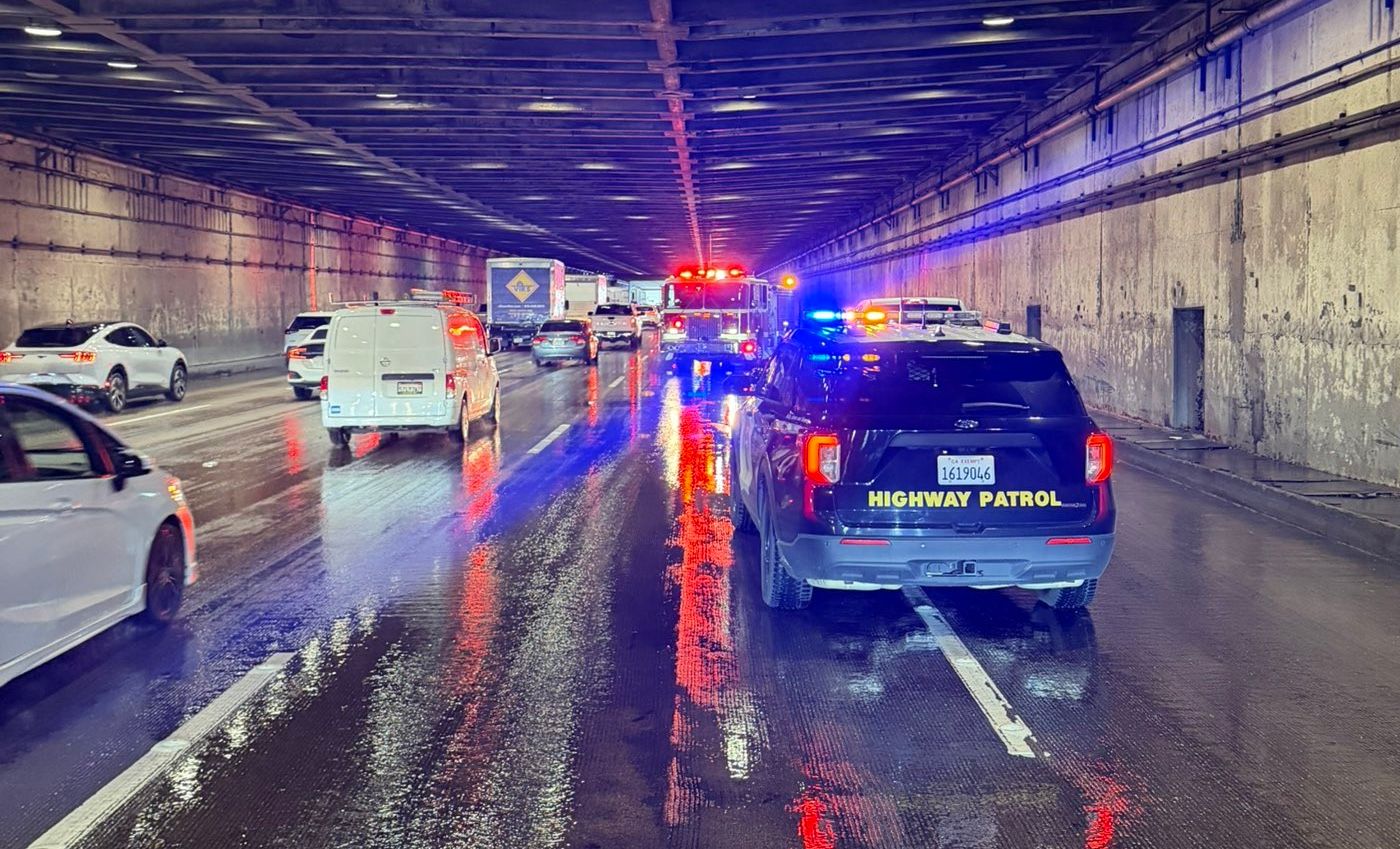 Water Line Rupture Leads to Flooding Inside Yerba Buena Tunnel on Bay Bridge