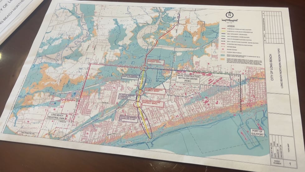 The plan layout for the North-South Corridor Project.