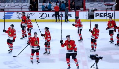 Chicago Blackhawks win season finale, beating San Jose Sharks 5-2