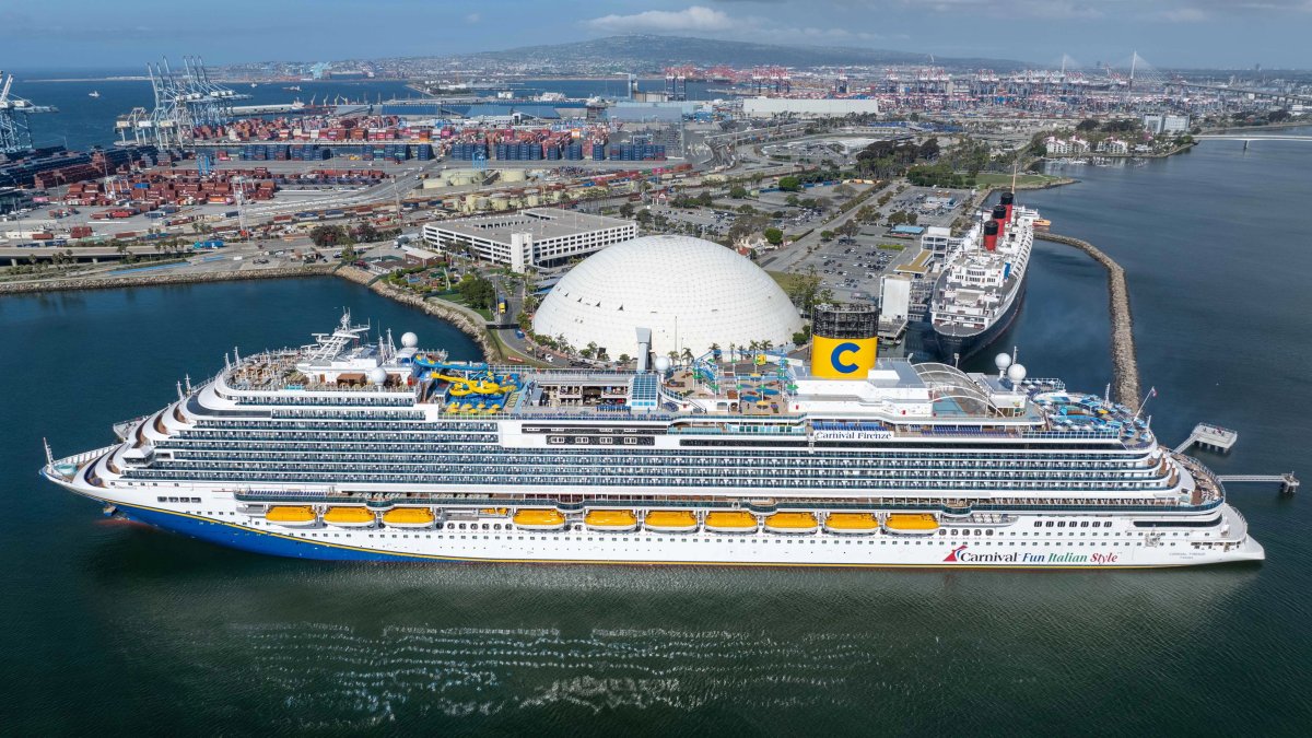 Woman dies after falling over balcony aboard Carnival Firenze – NBC Los Angeles