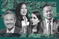 California Community Foundation’s Miguel Santana, along with Los Angeles City Council Members Ysabel Jurado, Imelda Padilla and John Lee