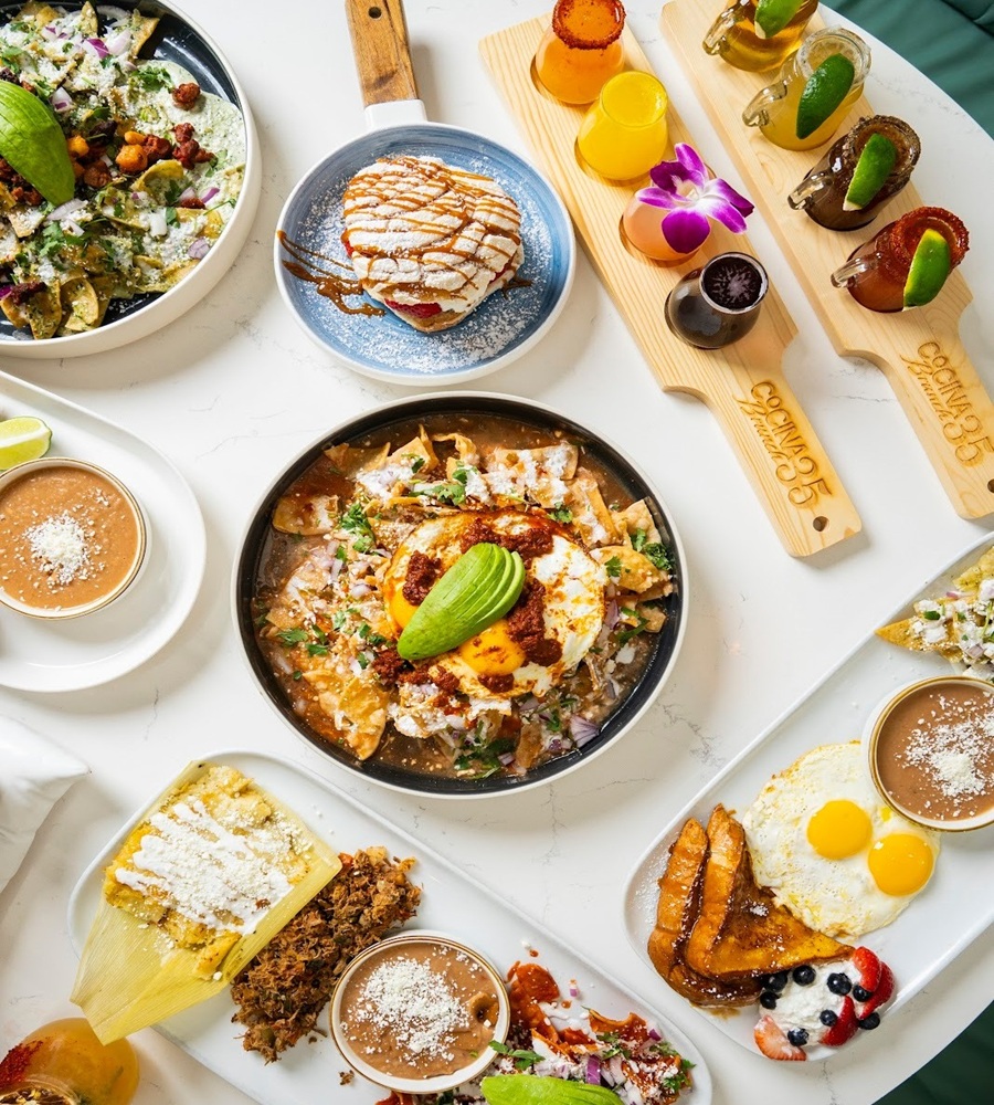Cocina 35 brunch spread