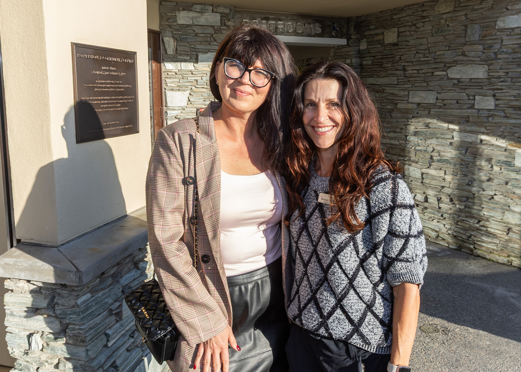 Representatives from Pathways for Citizenship: Viktoriia Bulavina (client) and Sonya...