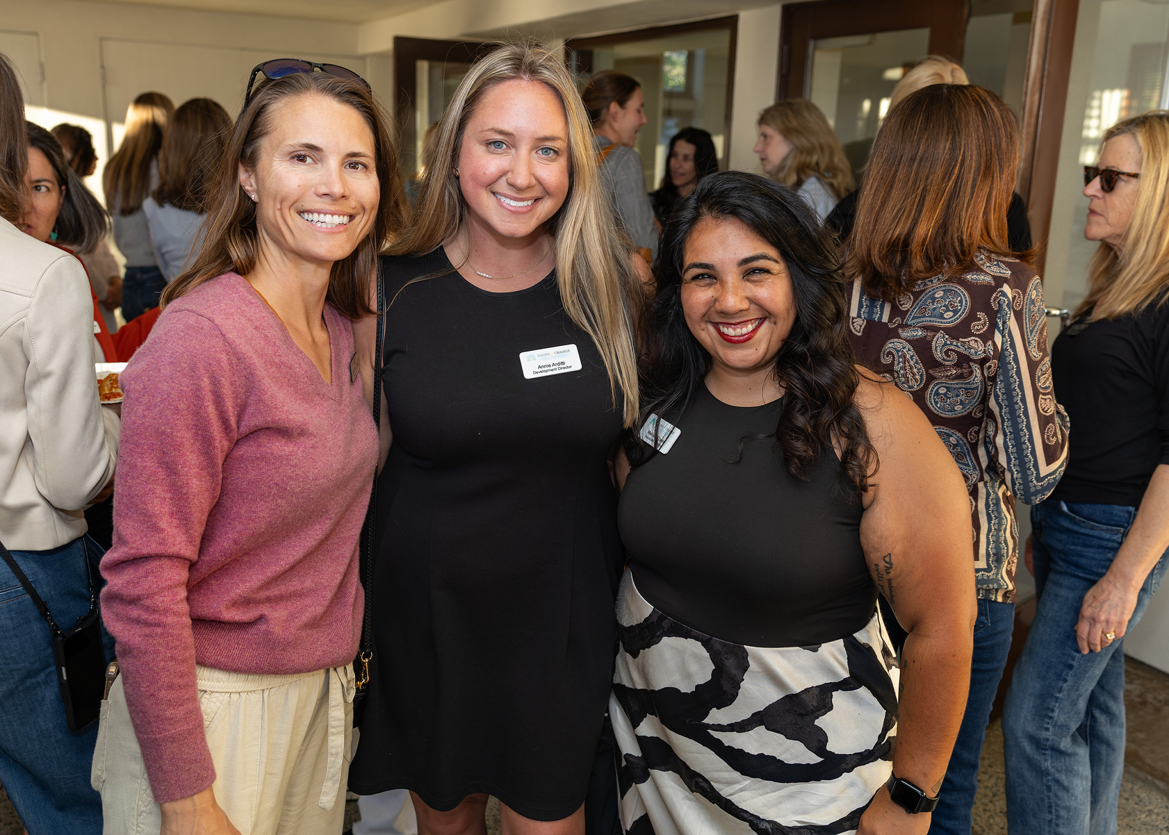 Christianne Coffey with representatives from Doors of Change: Annie Arditti...