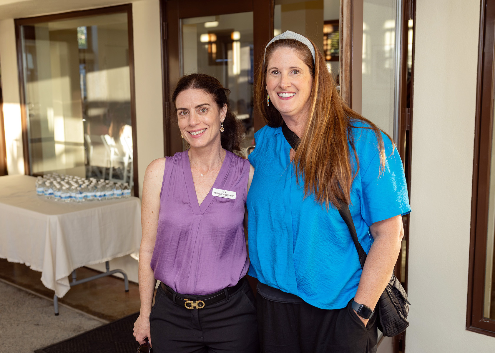 Rebecca Brewer with Laura White from Support the Enlisted Project...
