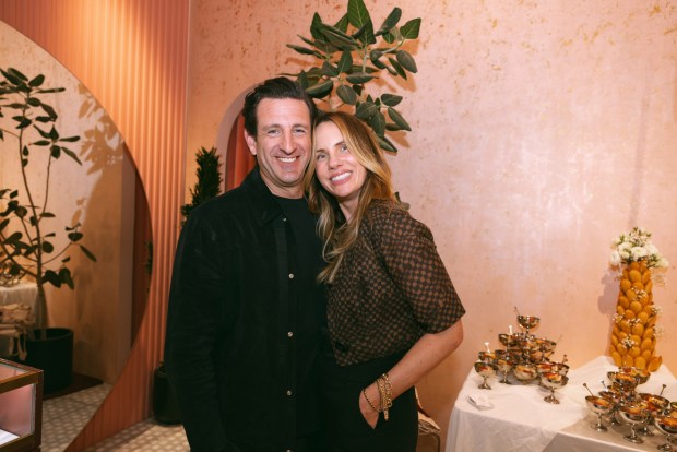 Tim and Jillian Sassone at the Marrow 10-year anniversary party. (Taryn Kent)