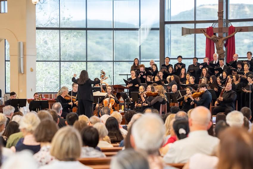 St. Thérèse of Carmel’s performance of Mozart’s “Requiem”. (Natalie Chiles)
