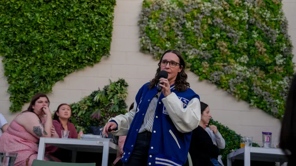 Speaker Michelle Fullner at Common Knowledge event on April 7, 2026. Photo by Denis Akbari.