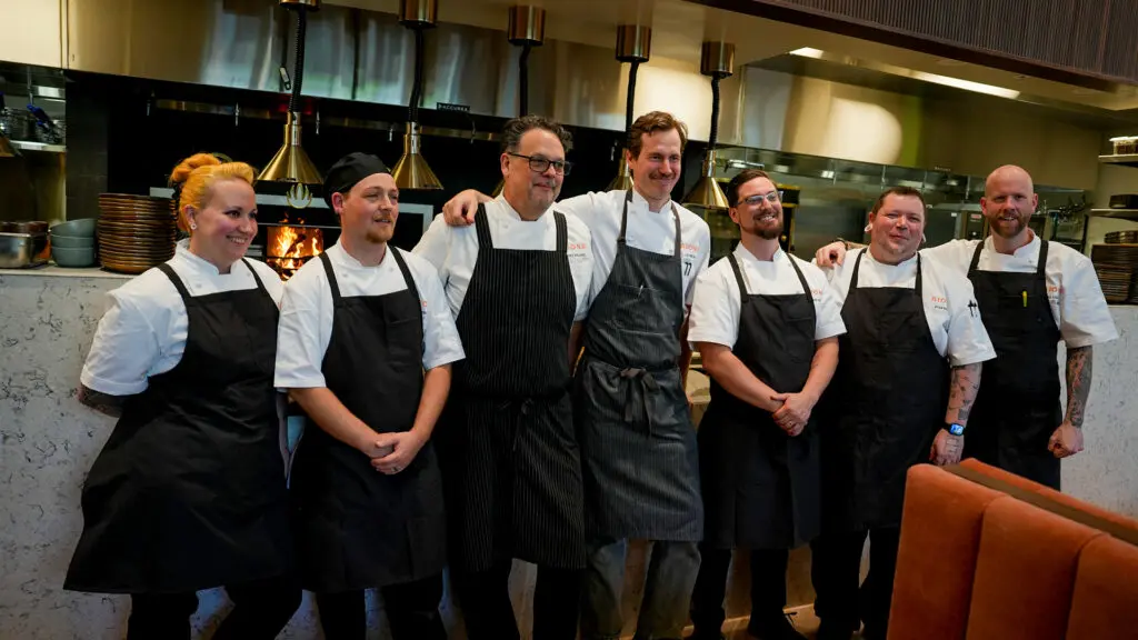Chefs at Aiona on 1213 K Street in Sacramento on April 16, 2026. Photo by Denis Akbari.