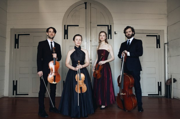 The Diderot String Quartet will perform Tuesday, April 14, at the Athenaeum Music & Arts Library in La Jolla. (Tatiana Daubek)